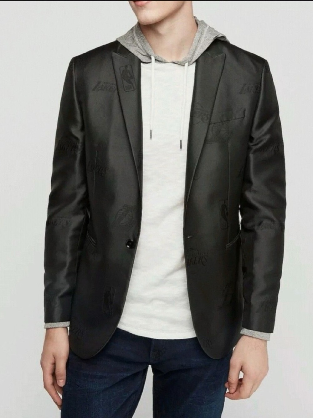 Express LA Lakers Slim Suit Blazer